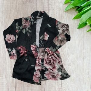 Girls Floral Cardigan